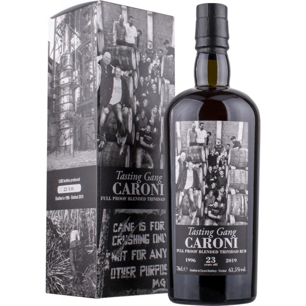 TASTING GANG 23 ÅR CARONI FULL PROOF BLENDED TRINIDAD RUM, 63,5%